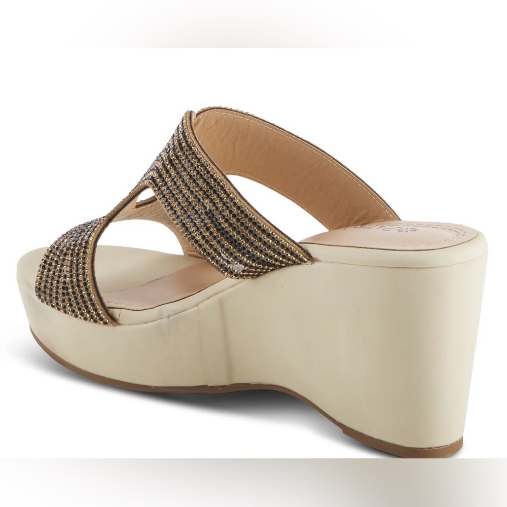 Patrizia by spring step Beige Wedge Sandals - Picture 4 of 10